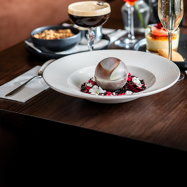Dessert menu at The Castle