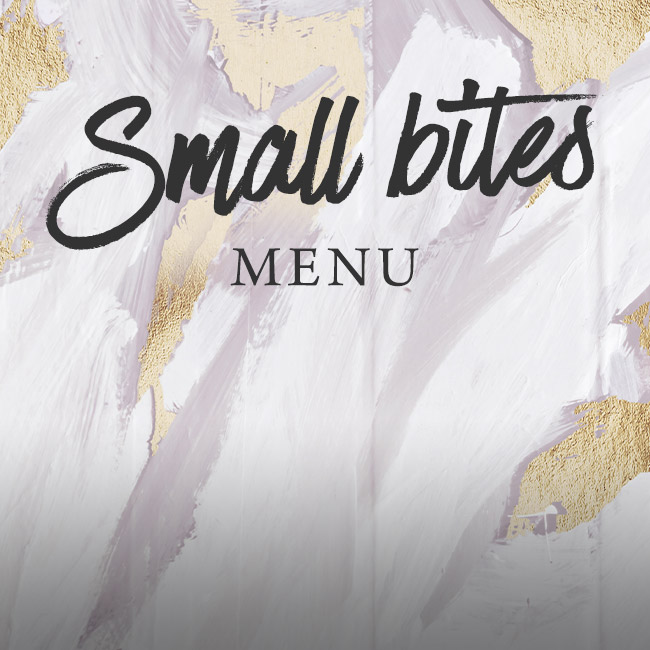 Small Bites menu at The Castle 